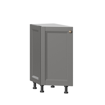 Амели-3 Тумба кухонная окончание 350 Белый-Оникс серый