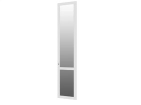 Дверь с зеркалом правая Квадро ПМ-363.21.02 (R) Белая