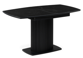 Керамический стол Фестер 160(205)х90х76 черный мрамор - черный