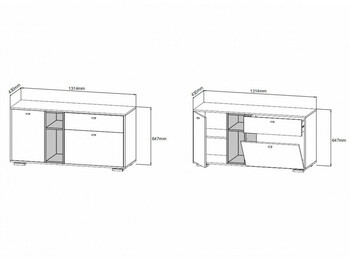 Комод Ланс К101 Графит