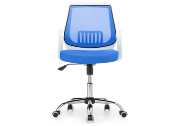 Компьютерное кресло Ergoplus белое - голубое