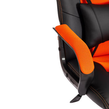 Кресло DRIVER (22) черный - оранжевый