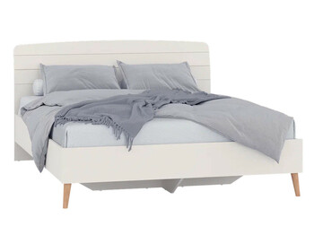 Кровать - 1600 Афина с встроенным основанием Кашемир серый 4-22901