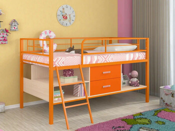 Кровать-чердак Севилья-Я-мини Оранжевый