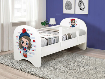 Кровать детская с фотопечатью без ящика Морячка