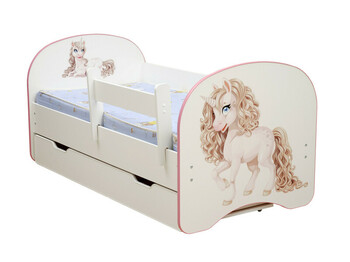 Кровать детская с фотопечатью с 1 ящиком Единорог
