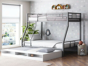 Кровать двухъярусная Гранада-1КВ Серый