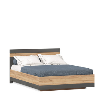 Кровать двуспальная Фиджи 1400 с подъёмным механизмом Дуб Золотой-Антрацит