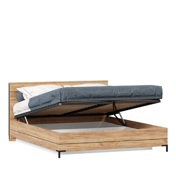Кровать двуспальная Норд 1600 с подъемным механизмом Дуб Золотой