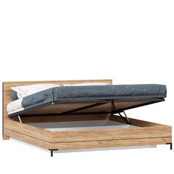 Кровать двуспальная Норд 1800 с подъемным механизмом Дуб Золотой