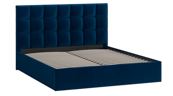 Кровать Эмбер с подъемным механизмом велюр Confetti Blue