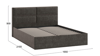 Кровать Глосс Тип 1 без подъемного механизма микровелюр Jercy Stone 1600