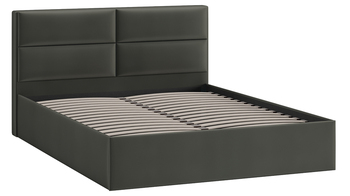 Кровать Глосс Тип 1 без подъемного механизма велюр Confetti Stone 1600