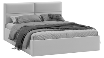 Кровать Глосс Тип 1 с подъемным механизмом с заглушиной велюр Confetti Silver
