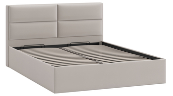 Кровать Глосс Тип 1 с подъемным механизмом велюр Confetti Smoke 1600