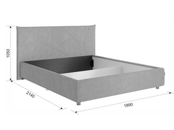 Кровать Квест 1600 крем