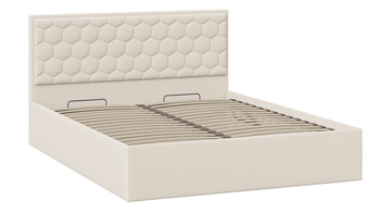 Кровать Порто с подъемным механизмом без заглушины велюр Confetti Cream