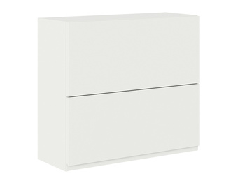 Моретти Шкаф кухонный 800 горизонтальный с 2 складными дверями Белый-Белый матовый