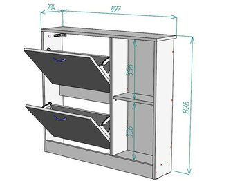 Обувница W102