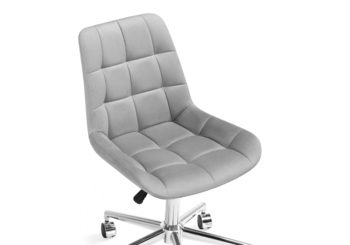 Офисное кресло Честер светло - серый - хром
