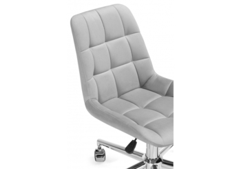 Офисное кресло Честер светло - серый - хром