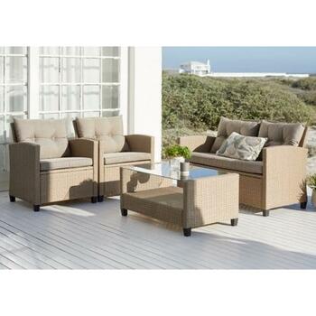 Плетеный комплект мебели с диваном AFM-804C Grey