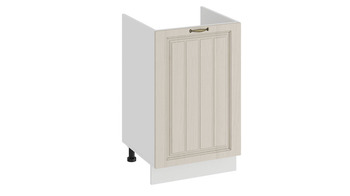 Шкаф напольный с одной дверью под накладную мойку Лина Белый-Крем