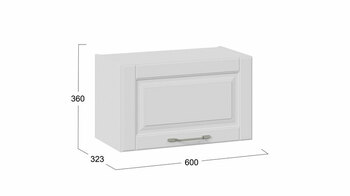 Шкаф навесной Скай Белоснежный софт