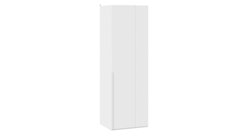 Шкаф угловой с 1 глухой дверью Порто 580 Белый Жемчуг, Белый софт