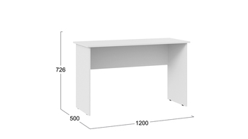 Стол письменный тип 14 1200 Белый Ясень