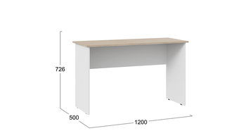 Стол письменный тип 14 1200 Дуб Сонома, Белый Ясень