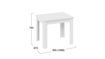 Стол раздвижной Промо тип 3 Белый, Белый